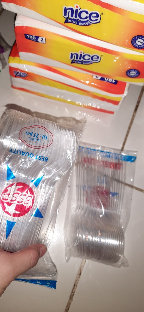 Garpu Makan Panjang Bening