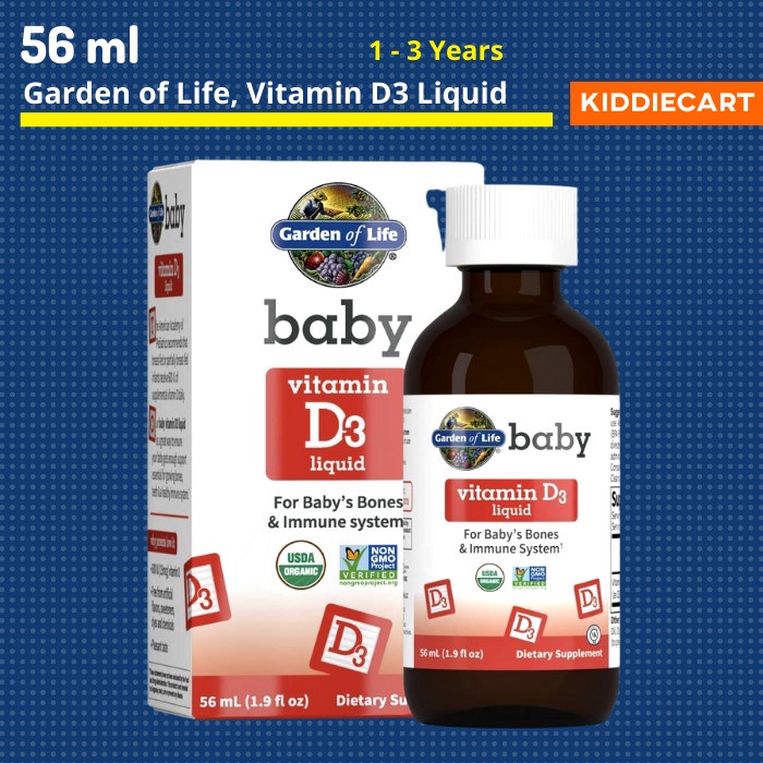 Garden Of Life Baby Vitamin D3 Immune System Imun Tubuh Bayi Anak Vit Anak -