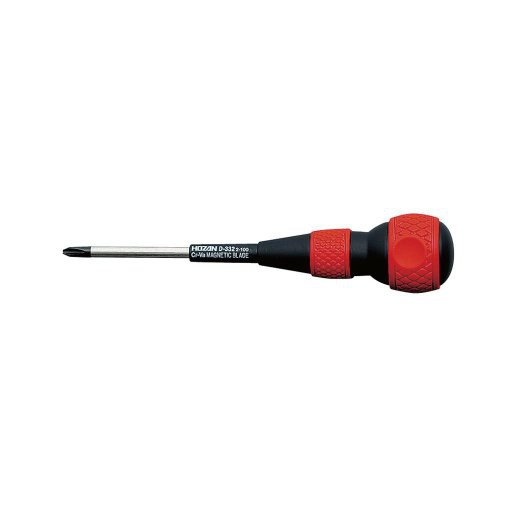 Hozan D-332-100 Obeng + Plus Screwdriver Phillips Japan Jepang Asli Original D332 Tip Size 2mm