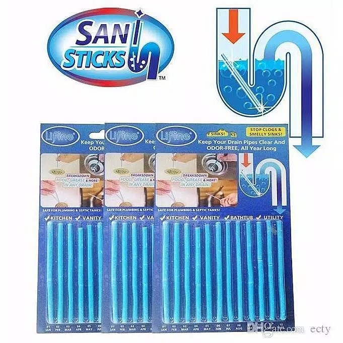 Sani Stick Pembersih Saluran Air Anti Tersumbat Stik Bersih Pipa Bau Cleaner Deodorizer Saluran Unik