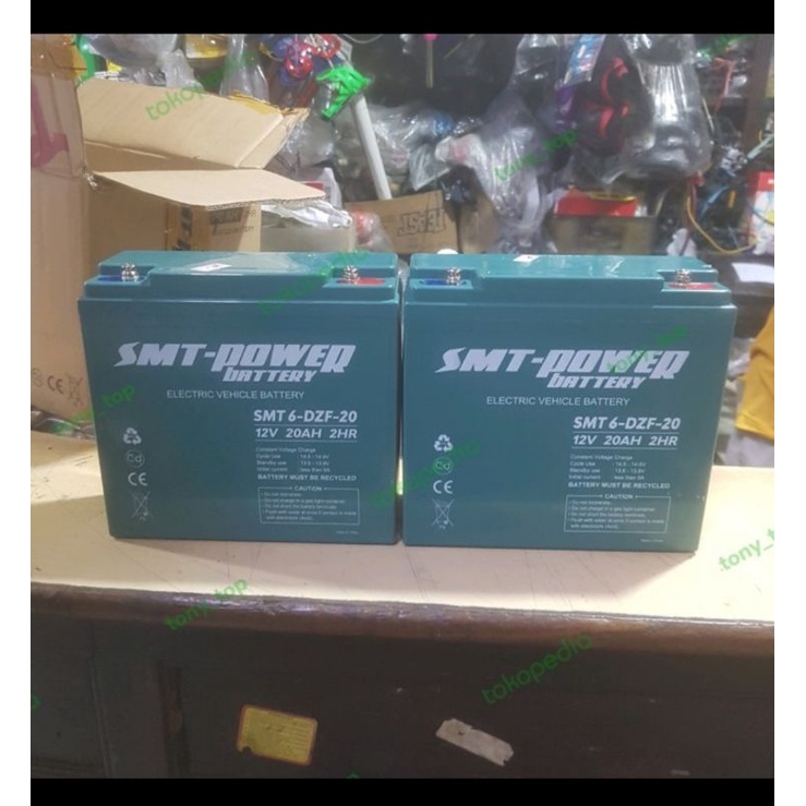 Smt Power Aki Sepeda Listrik Uwinfly Goda Exotic 12 V 20 Ah 6-DZF-20