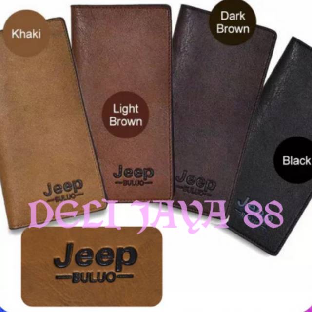 Dompet jeep PANJANG KULIT Pria Wanita Panjang ORI KEREN PURSE Cowok Cewek