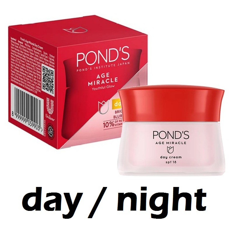 PAKET POND'S AGE MIRACLE SERIES ( DAY CREAM 10GR + NIGHT CREAM 10GR )SIANG DAN MALAM