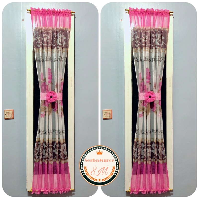 Gorden Kupu / Gorden Motif / Gorden Bunga / Gorden Jendela Minimalis / Gorden Murah
