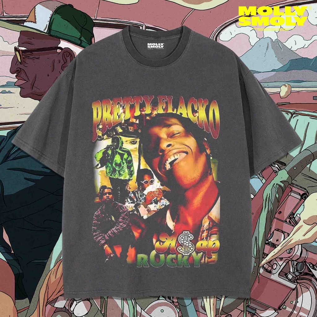 ASAP ROCKY OVERSIZE VINTAGE TEE | KAOS ASAP ROCKY | OVERSIZE T-SHIRT | ASAP ROCKY