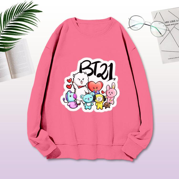 Sweater BTS-Sweater Lengan Panjang BT21 TTDD