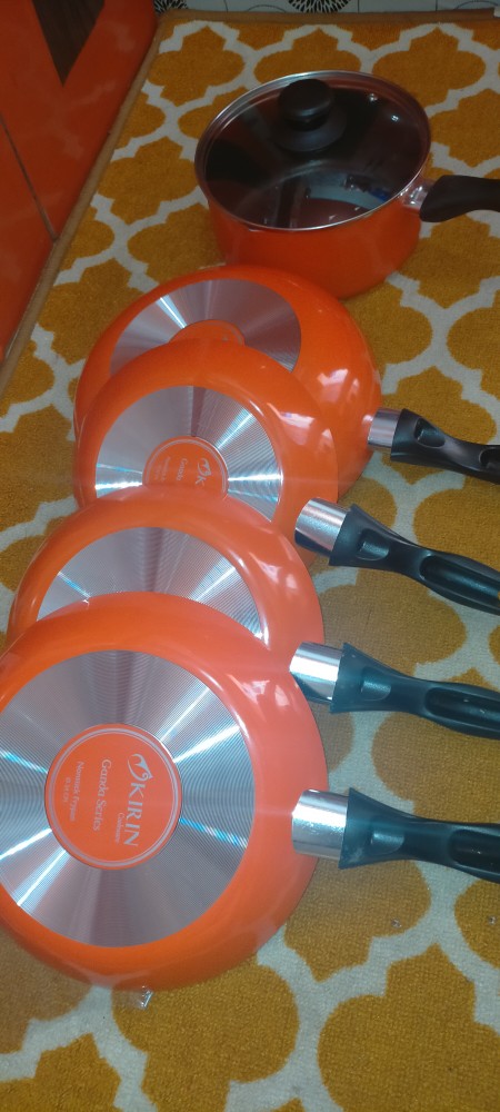 Kirin Ganda Set 3 In 1 Frypan 20cm + 22cm + 24cm Perlengkapan Masak