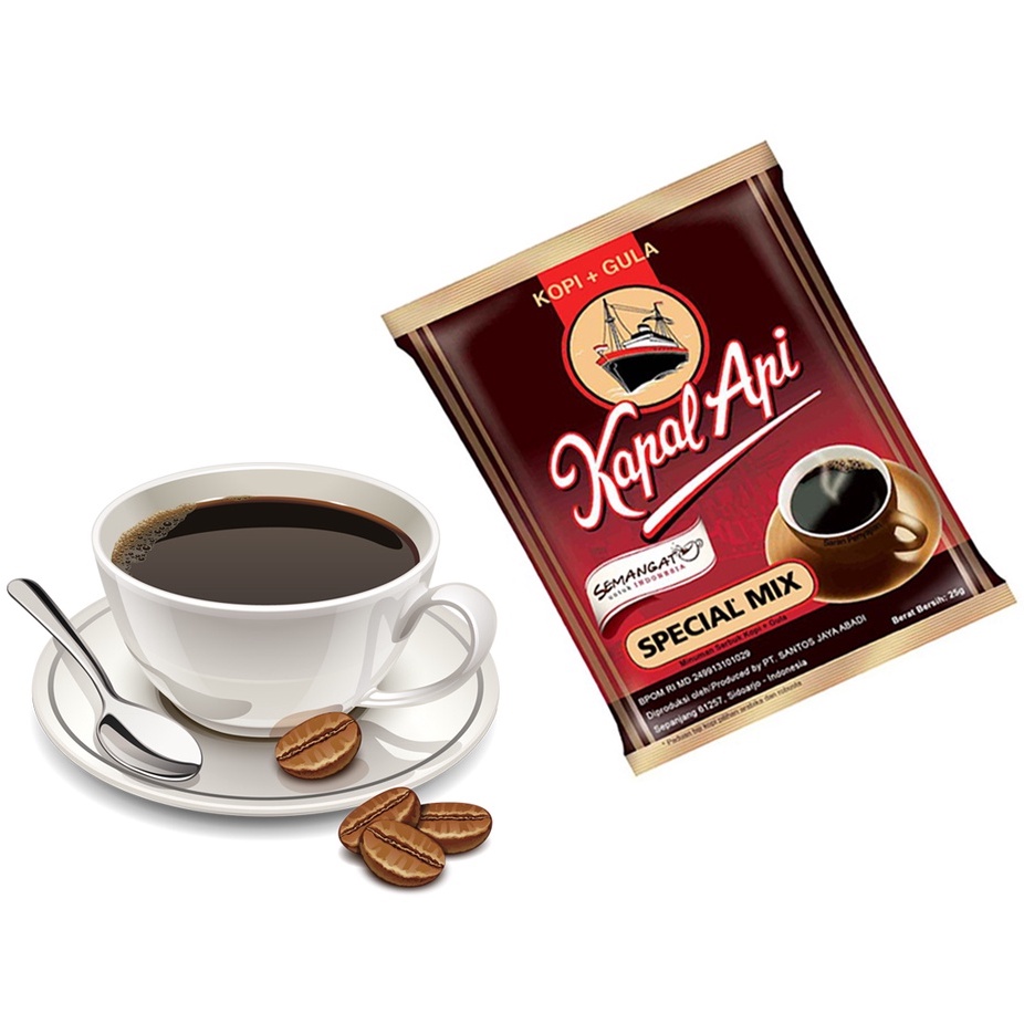 

Kopi Kapal Api Special Mix 23gr Renceng (Isi 10pcs)