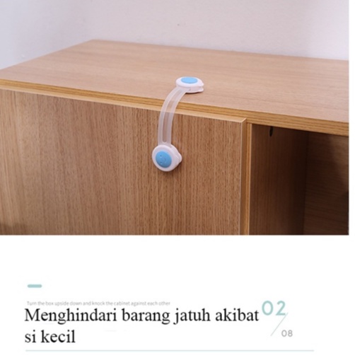 Safety Lock, Laci Anak, Pintu Lemari Es Kunci Pengaman Bayi Pintu Lemari Laci Kulkas Pengait Baby