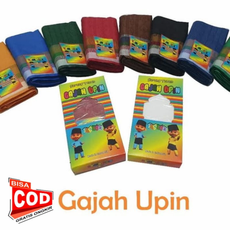 Sarung Anak Gajah Upin Junior umur 2-10 tahun