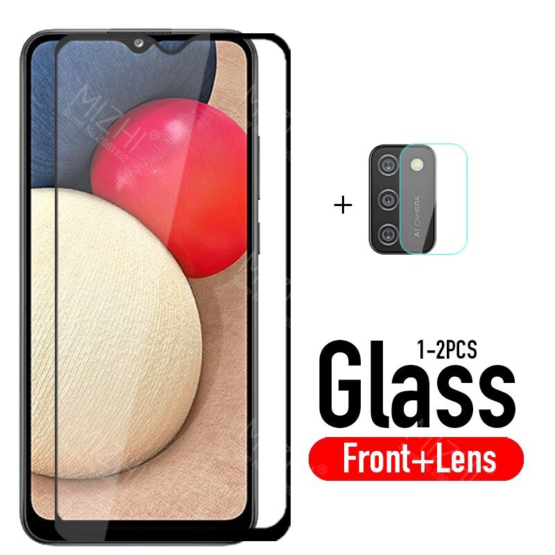 Paket Tempered Glass Samsung A02s Pelindung Layar dan Pelindung Kamera Screen Protector