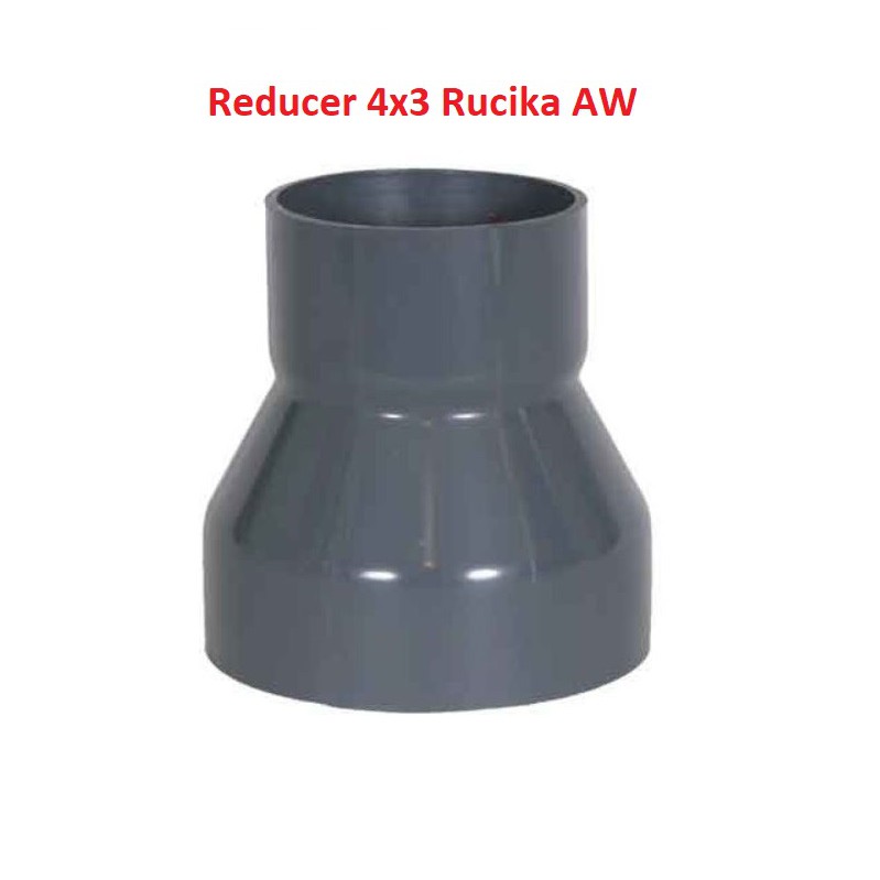 Reducer R Sock RUCIKA 4x3 4x2 inch 4&quot; ke 3&quot; 2&quot; inch socket sok plug 4 x 3 4 x 2 increaser PVC sambungan pipa bisa untuk ssemua merk PIPA PVC