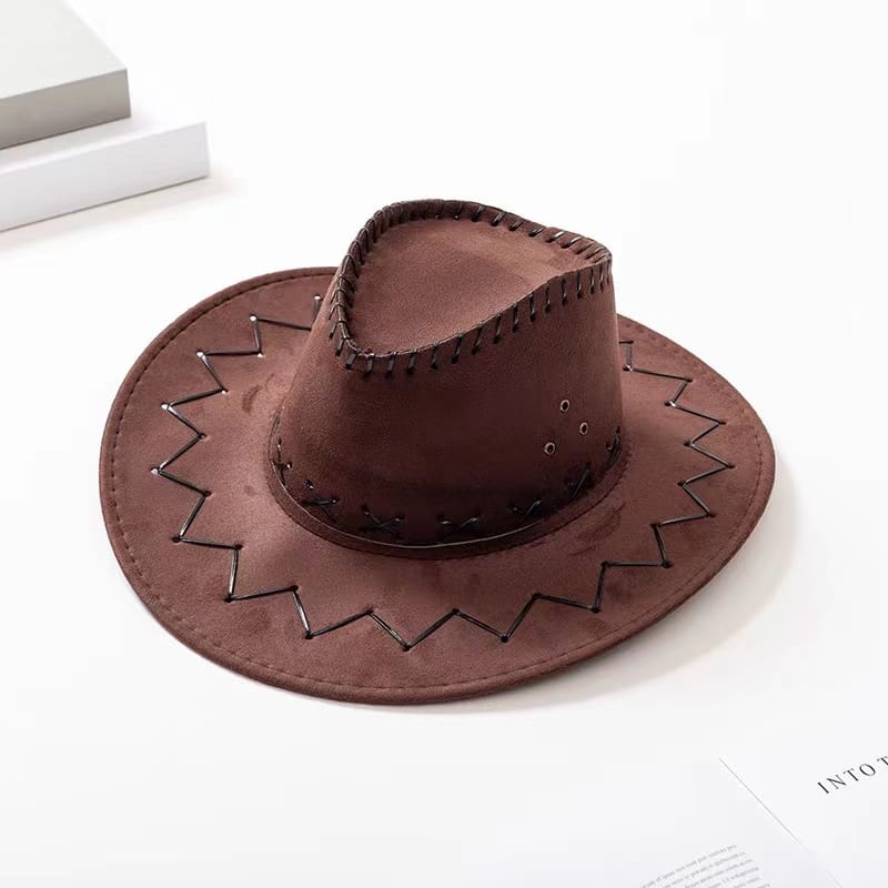 Topi Koboy / Topi Cowboy Amerika Laken Dewasa - Topi Koboy Korean Import bisa bayar di tempat