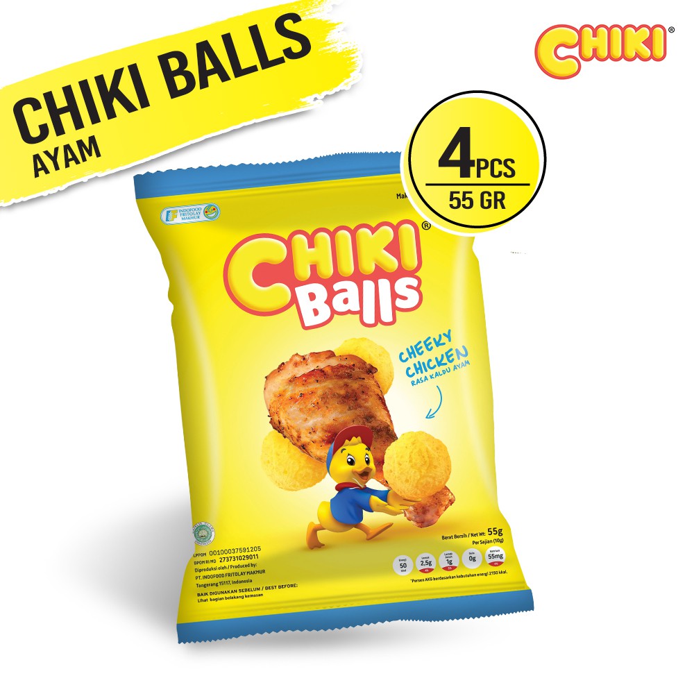 

Chiki Ball Ayam 55 Gr - 4 Pcs