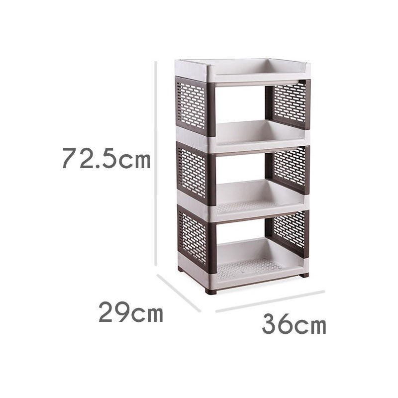 Rak 4 Tingkat / Rak Plastik 4 Susun / Rak Plastik Serbaguna