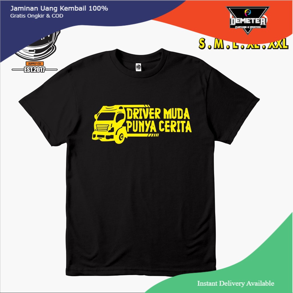 KAOS BAJU MOBIL TRUK DRIVER MUDA PUNYA CERITA KAOS MOBIL -  GILAN CLOTH