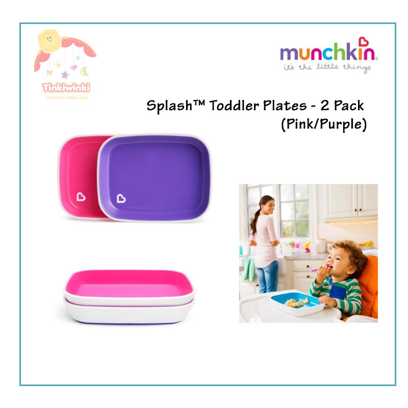 Piring Makan Bayi Munchkin Splash™ Toddler Plates - 2 Pack