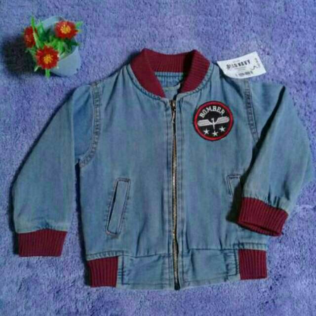 Bomber  anak/ bomber jeans/ jaket anak