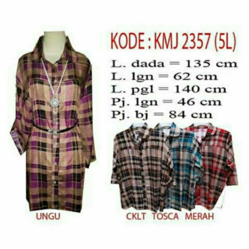 KEMEJA BIGSIZE 2357 (5L)