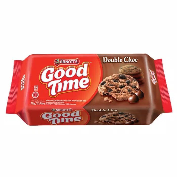 

Good Time Double Choc Chocochips Cookies 72Gr