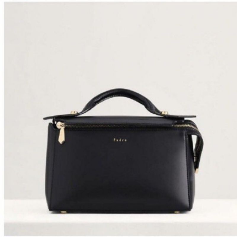 P189Pedro Structured Bowling Bag in Two Tone - P188 Fendy - Tas Import - Tas Wanita Premium Quality