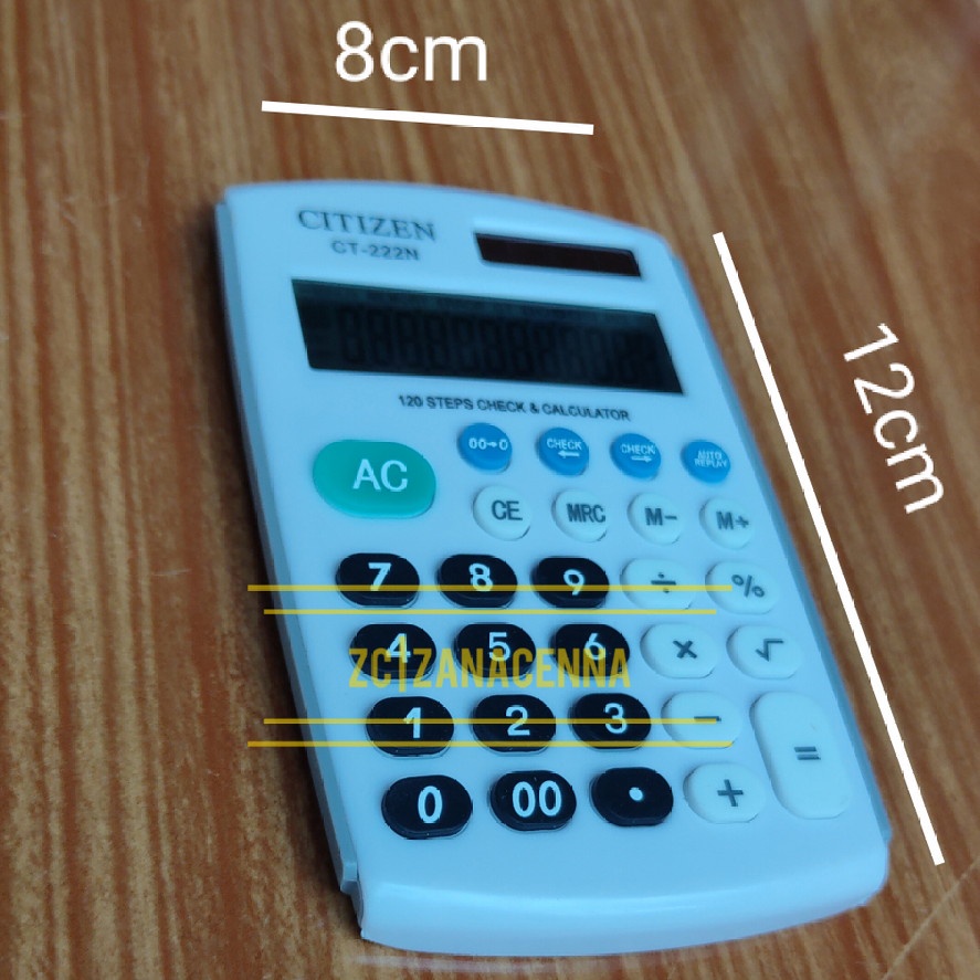kalkulator saku atau mini citizen CT 222N
