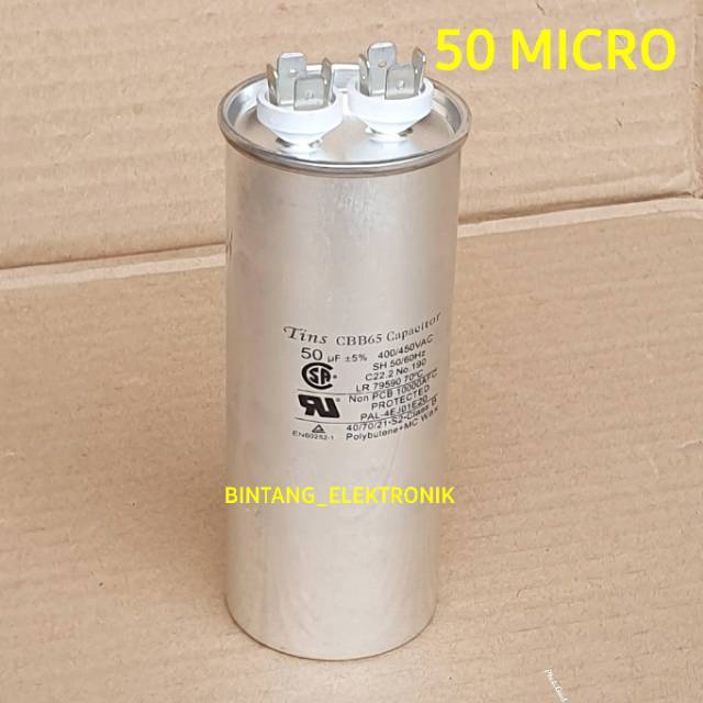 Kapasitor Ac 50 Mikro Capasitor Ac 50uf Capasitor Ac 50 Uf 400 450 Vac Shopee Indonesia