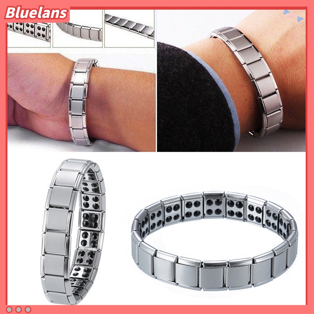 Gelang Terapi Magnetik Bahan Titanium Untuk Pria