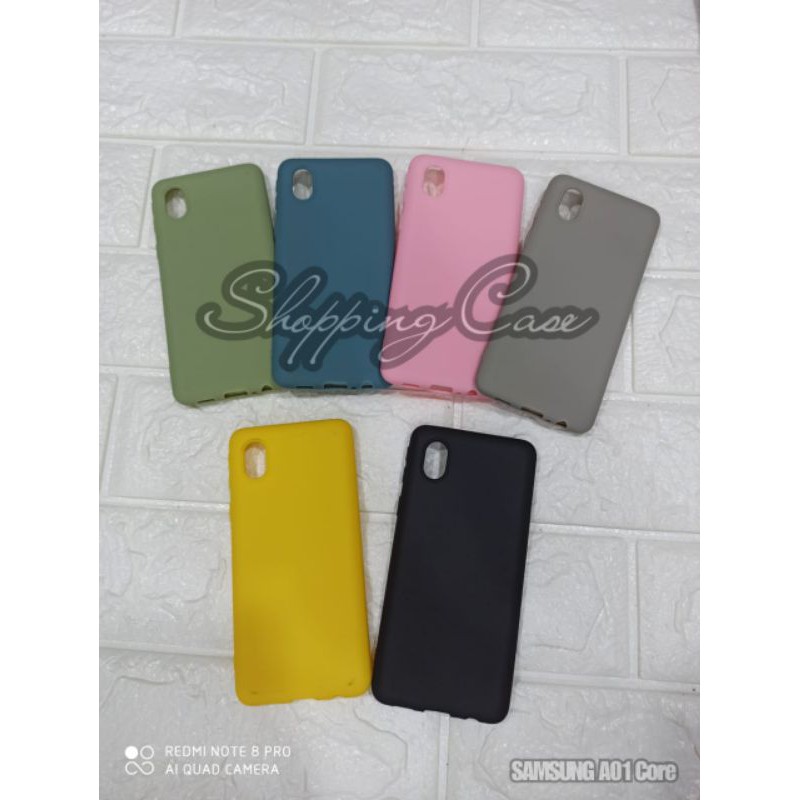 SAMSUNG A01 CORE SIX CANDY CASE PREMIUM SOFTCASE WARNA POLOS
