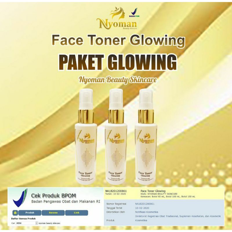 face toner paket glowing dr nyoman skincare