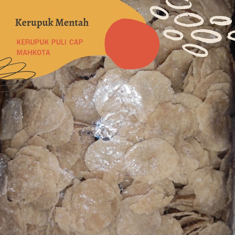 

[ 250 gr ] KERUPUK PULI CAP MAHKOTA / KRUPUK MENTAH PULI / KRECEK PULI