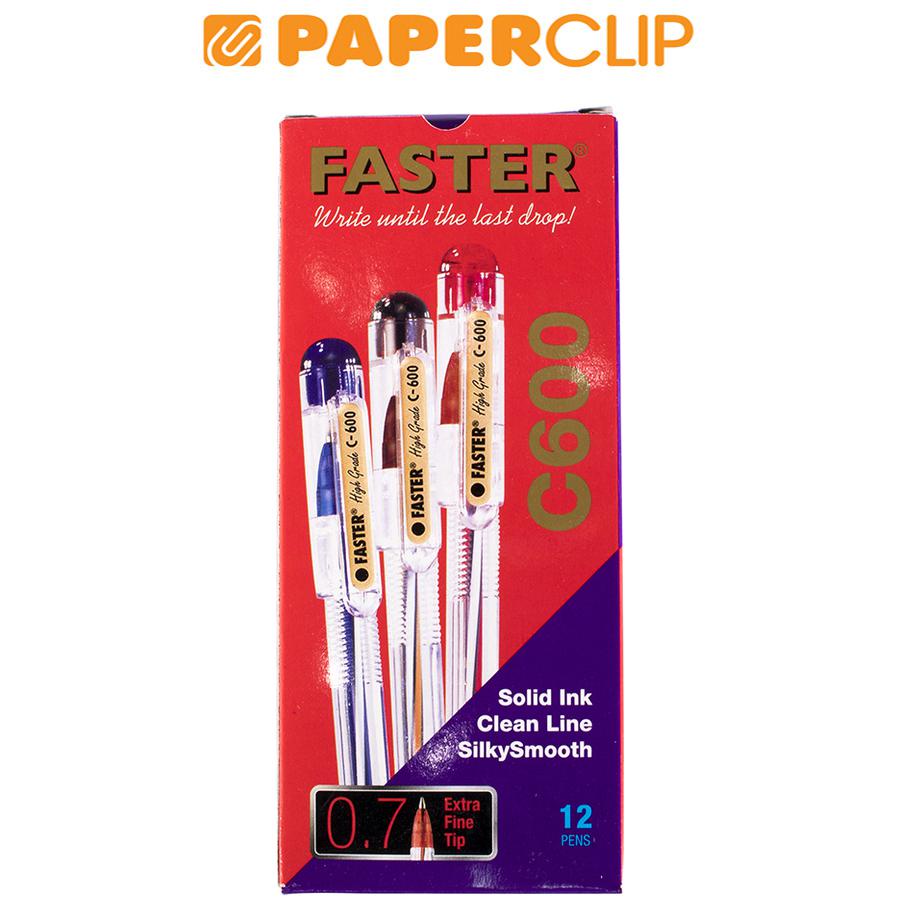 

PULPEN / BALLPOINT FASTER CX-606/C-600 ISI 12 BLUE