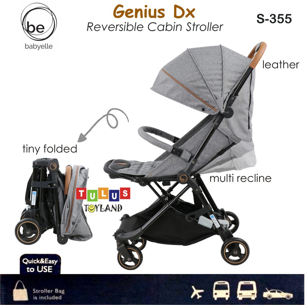 Stroller Cabin Size Babyelle Genius DX S355 Baby Elle S 352 Kereta Bayi Reversible bisa Hadap Ibu