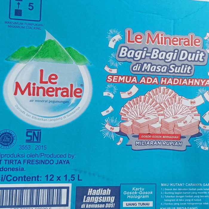 

b01n1nh Le Minerale 1500Ml, Khusus Gojek Grab Ds201Fs
