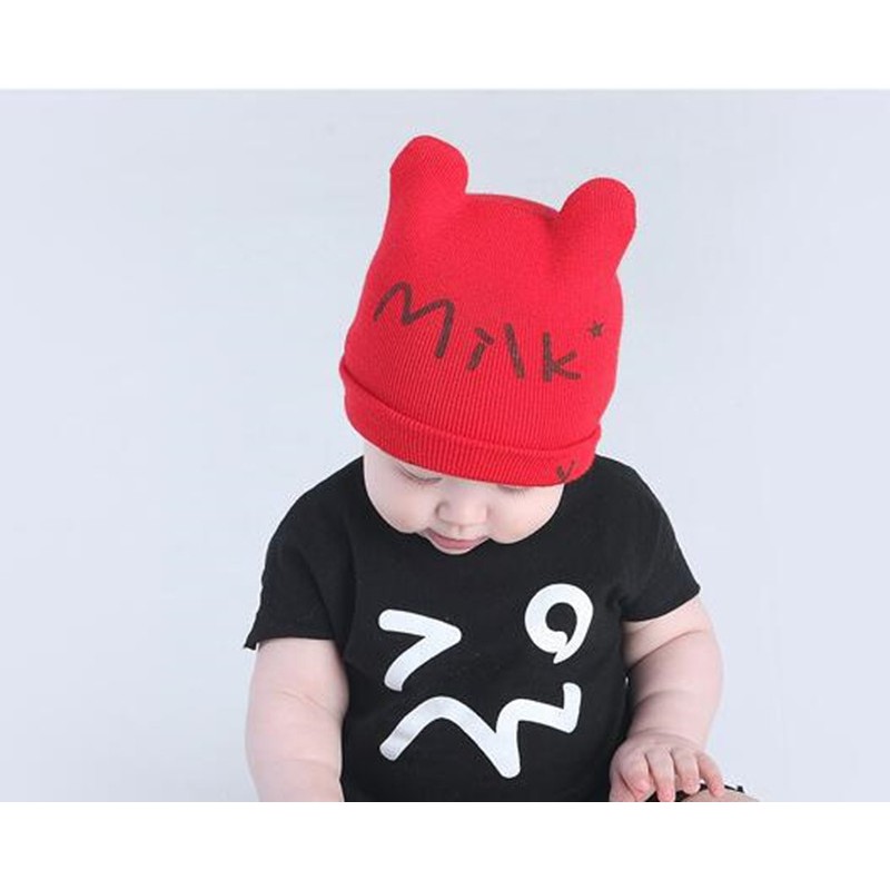 PGT - Topi Kupluk Rajut Bayi Telinga Milk/ Topi Kupluk Unisex /Kupluk Keren