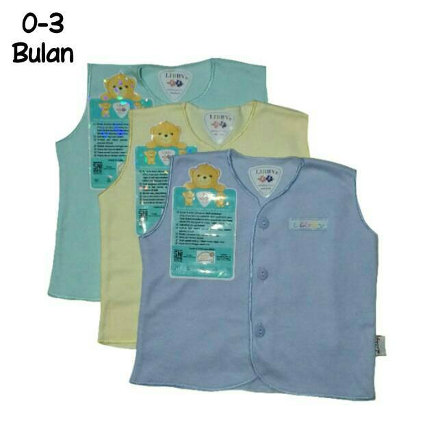 LIBBY Baju  Kutung Bayi  Baby  Warna 0 3 Bulan Newborn  SNI  