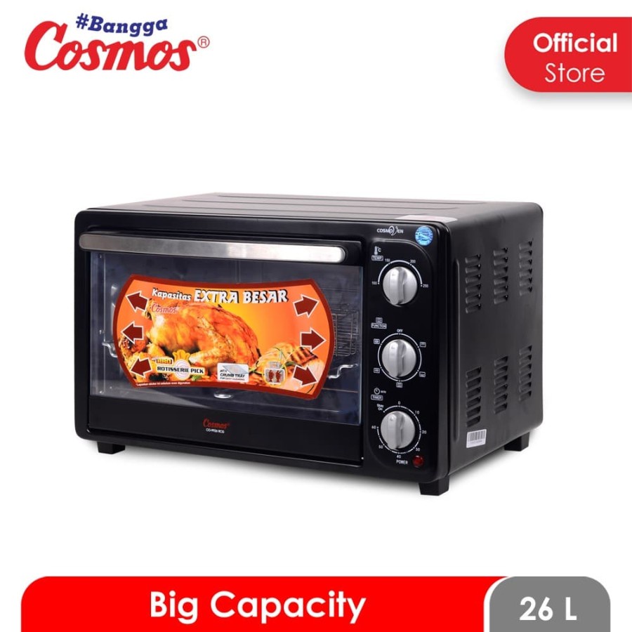 Oven Cosmos CO 9926 CRG 26 Liter Low Watt Panggang Oven Rotisseries Cosmos CO-9926 BBQ Pemanggang Listrik