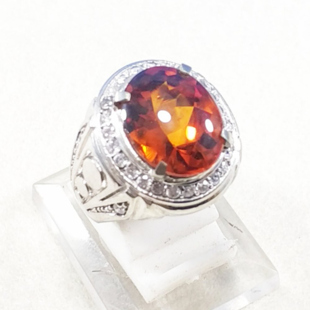 CINCIN BATU AKIK PERMATA FIRE OPAL LUSTER API MENYALA SIZE KANTORAN TERMURAH DAN BEST QUALITY !!!