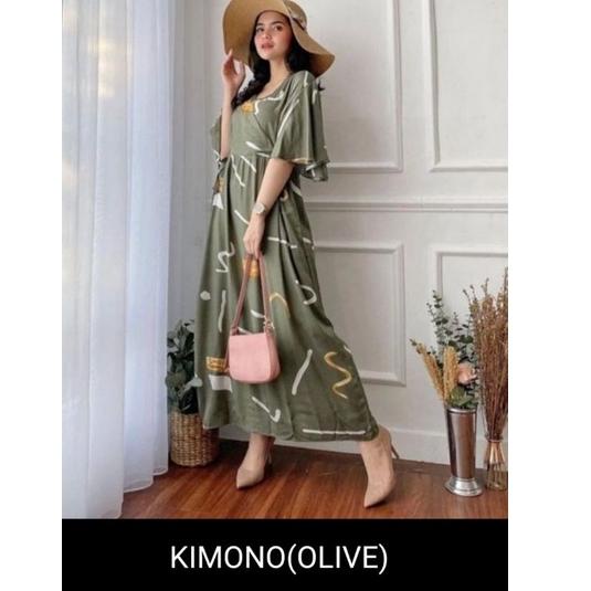 KIMONO DRESS KAREEN RAYON VISCOSE 2L0
