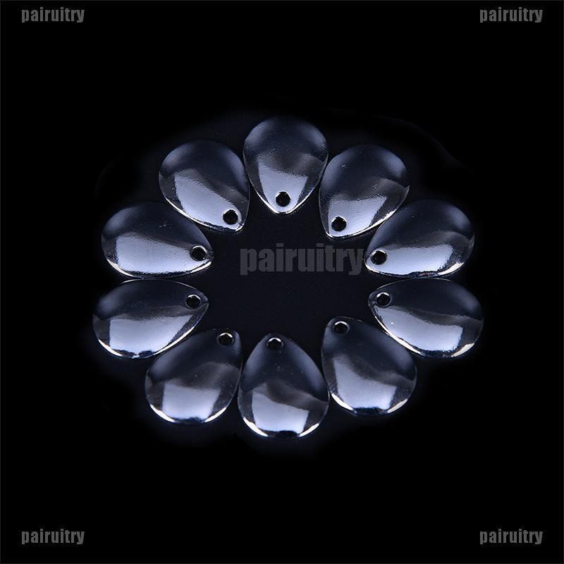 Pairuitry 10pcs Spinner Blade Bahan Nikel Untuk Menarik Ikan