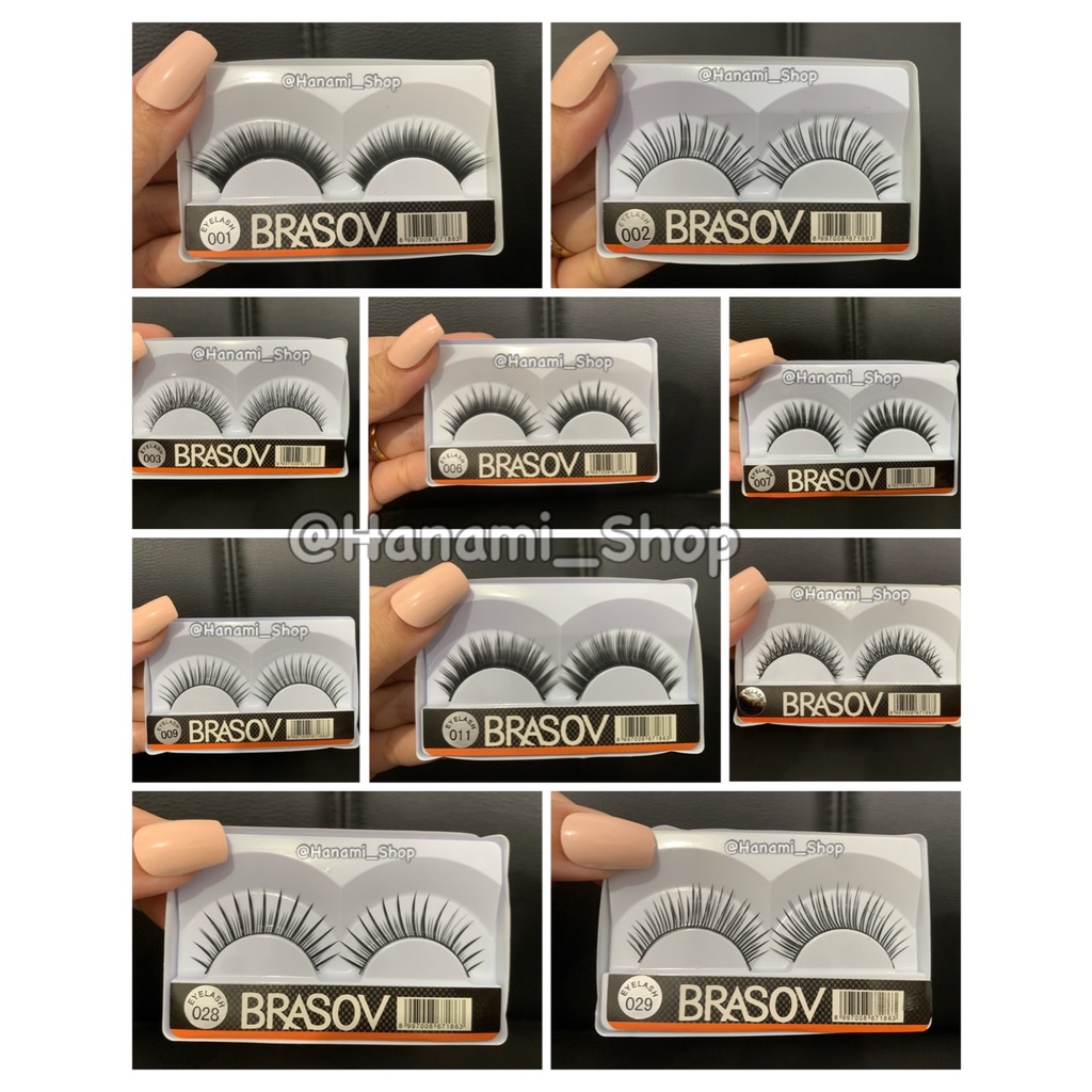 BRASOV Bulu mata Palsu Natural  fake eyelash 1pasang