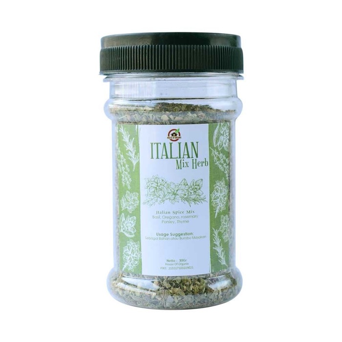

ufd6021 House Of Organix Italian Mixed Herb 30 Gr Fsfs201
