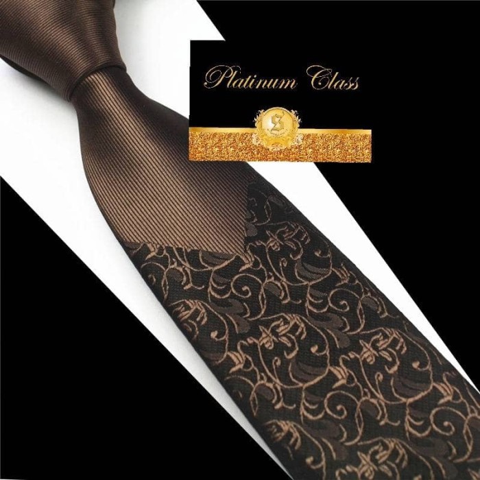 

Kualitas Terbaik - Dasi Pria Slim Coklat Batik Platinum Class