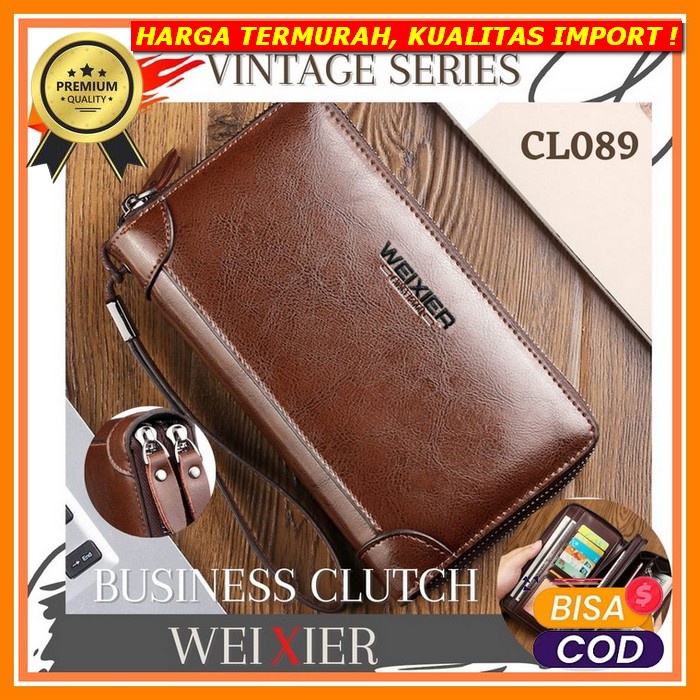 Clutch Bag Pria Tas Tangan Tenteng Hand Bag Unisex Pesta Sekolah Kuliah Waterproof Branded Premium K
