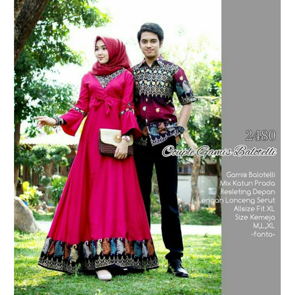 GROSIR BATIK COUPLE GAMIS BALOTELLI