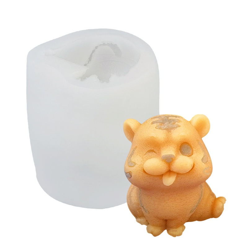 SIY  Silicone Tiger Candle Molds Mixed Style Silicone Molds for Christmas