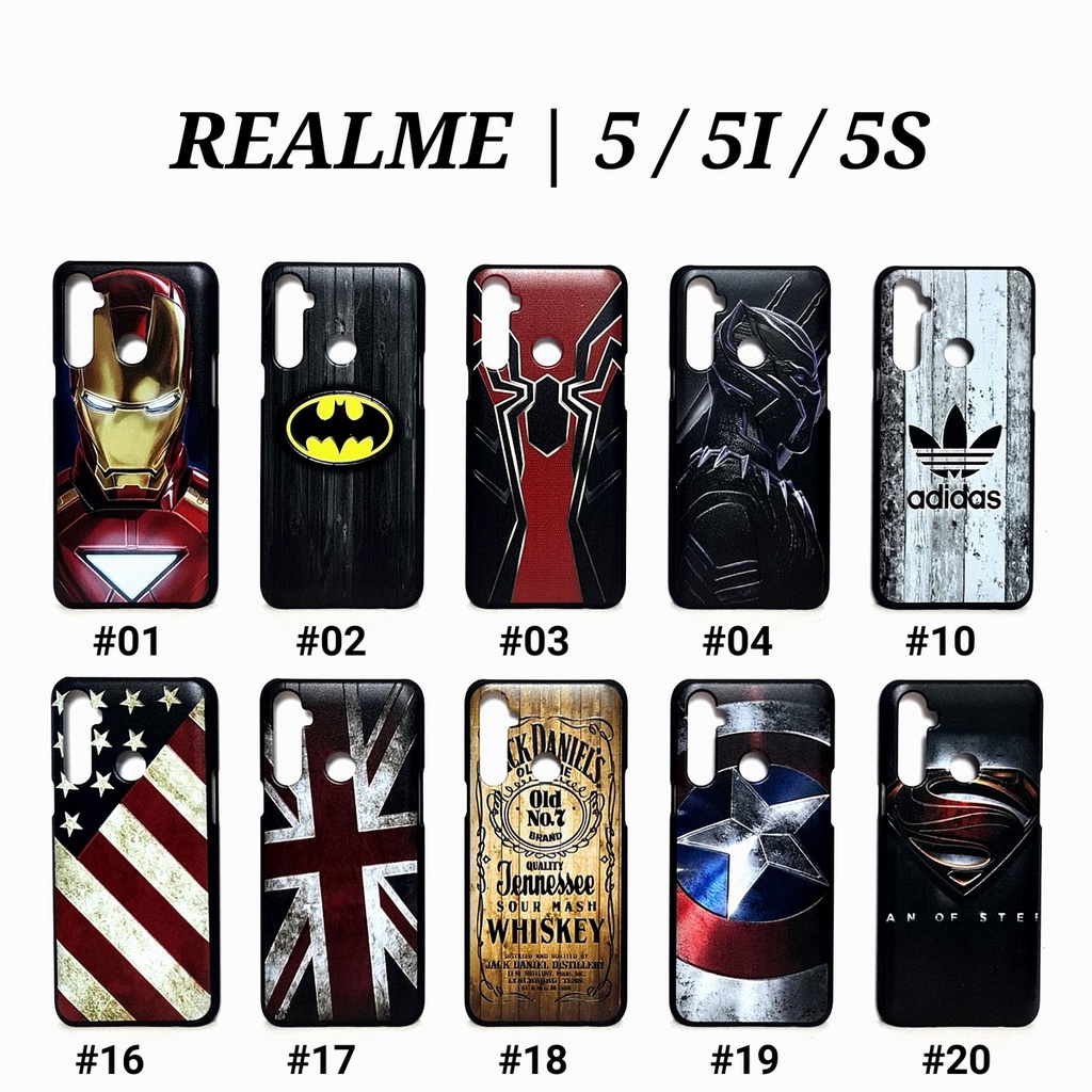 REALME 3 3 PRO 5 5i 5S 5 PRO 6 6 PRO REALME C1 C2 C3 C11 X K3 | MAN HARD CASE Marvel Super Hero