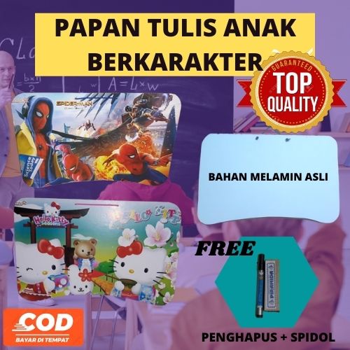 

PROMO PAPAN TULIS ANAK BAHAN MELAMIN FREE PENGHAPUS DAN SPIDOL