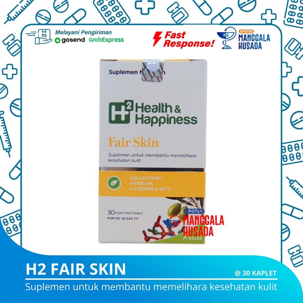 H2 FAIR SKIN PER BOTOL @ 30 TABLET
