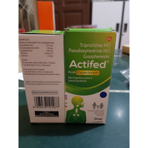 Actifed Plus Hijau Expetorant 60 ml